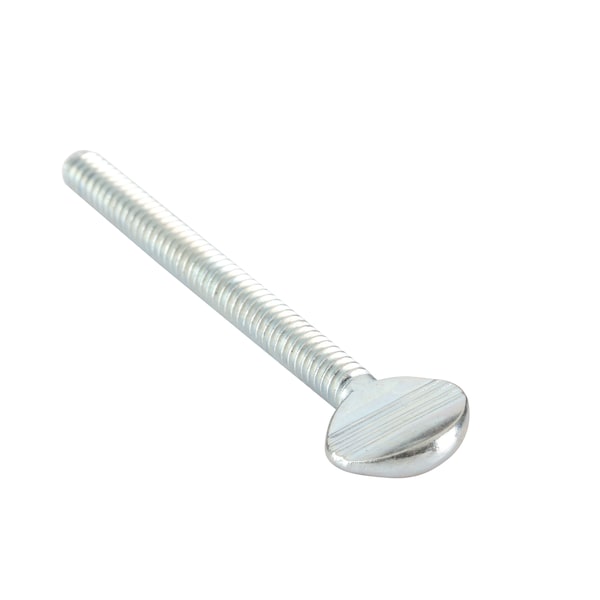 Thumb Screw, #10-24 Thread Size, Spade, Zinc Plated Steel, 2 in Lg, 1000 PK